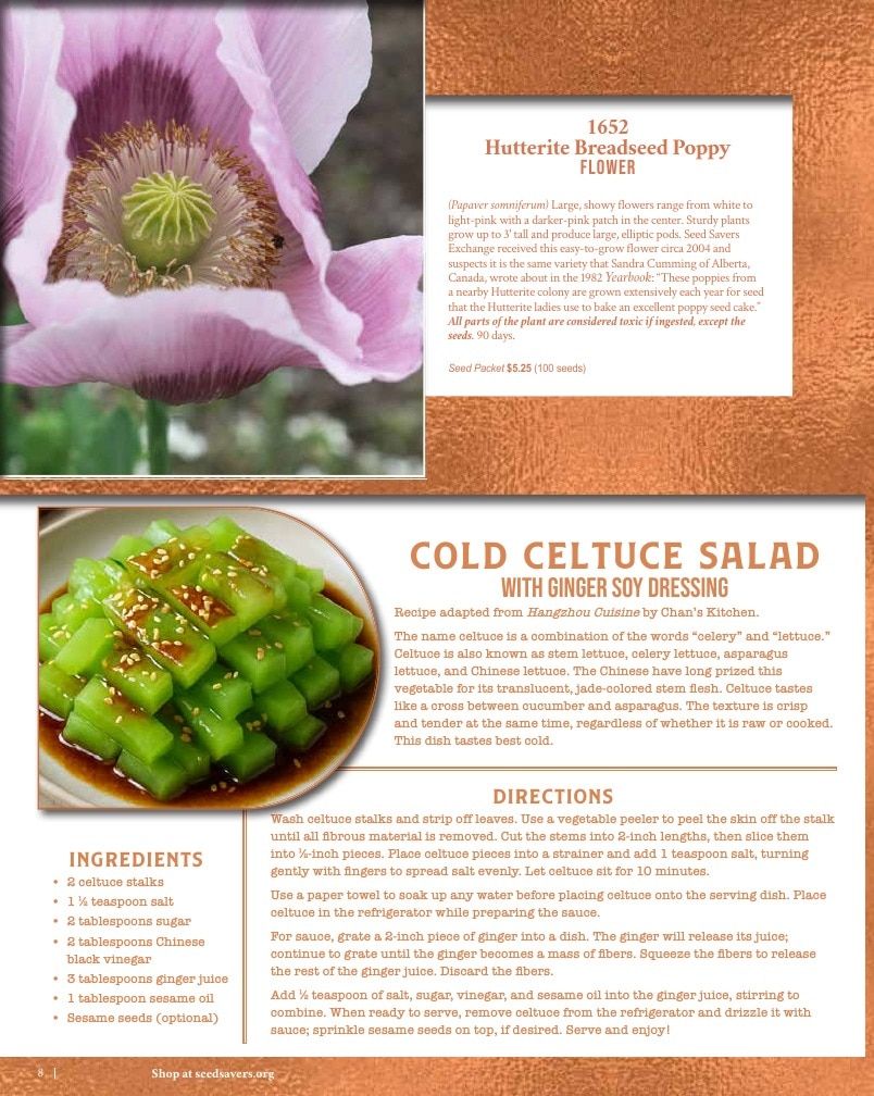 Seed Savers Exchange Annual Catalog Weekly Ad January 1 - December 31, 2026