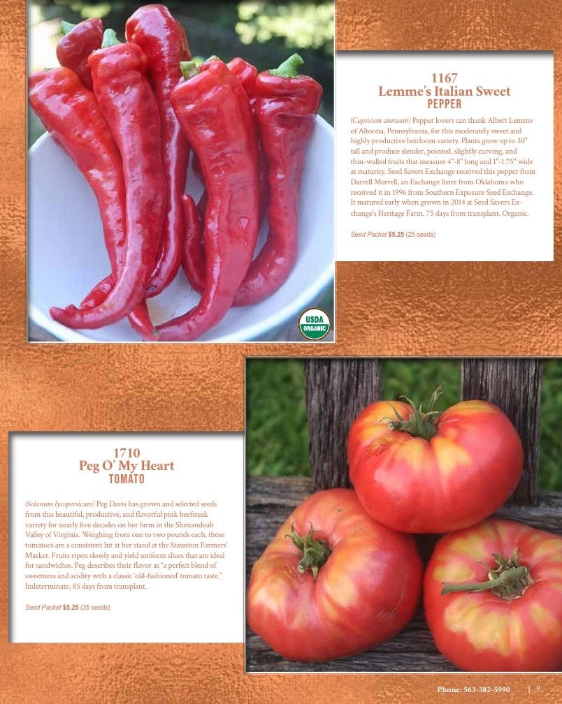 Seed Savers Exchange Annual Catalog Weekly Ad January 1 - December 31, 2026