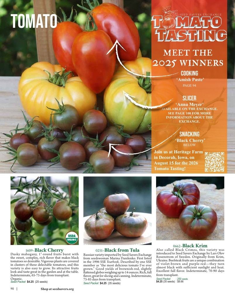 Seed Savers Exchange Annual Catalog Weekly Ad January 1 - December 31, 2026