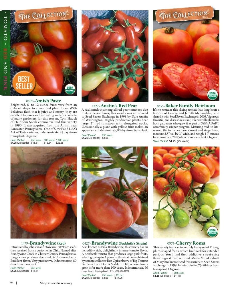 Seed Savers Exchange Annual Catalog Weekly Ad January 1 - December 31, 2026