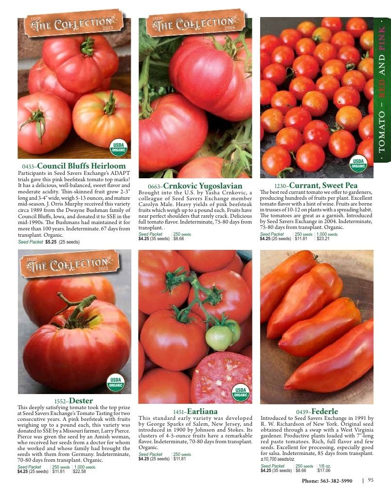 Seed Savers Exchange Annual Catalog Weekly Ad January 1 - December 31, 2026