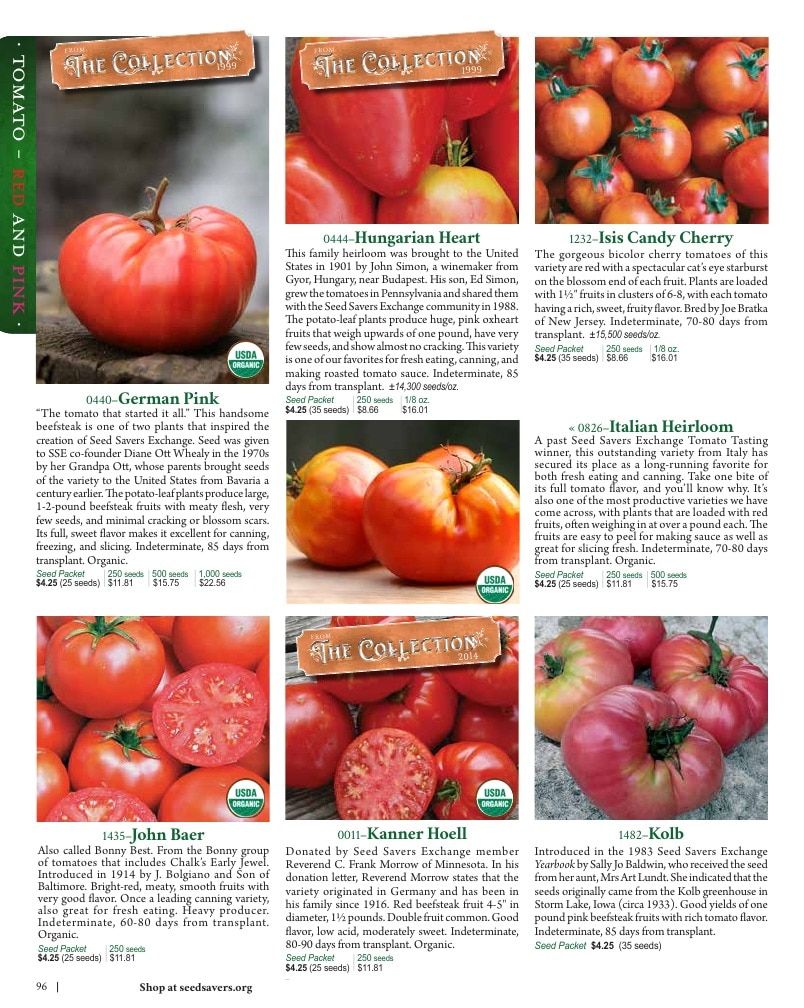 Seed Savers Exchange Annual Catalog Weekly Ad January 1 - December 31, 2026