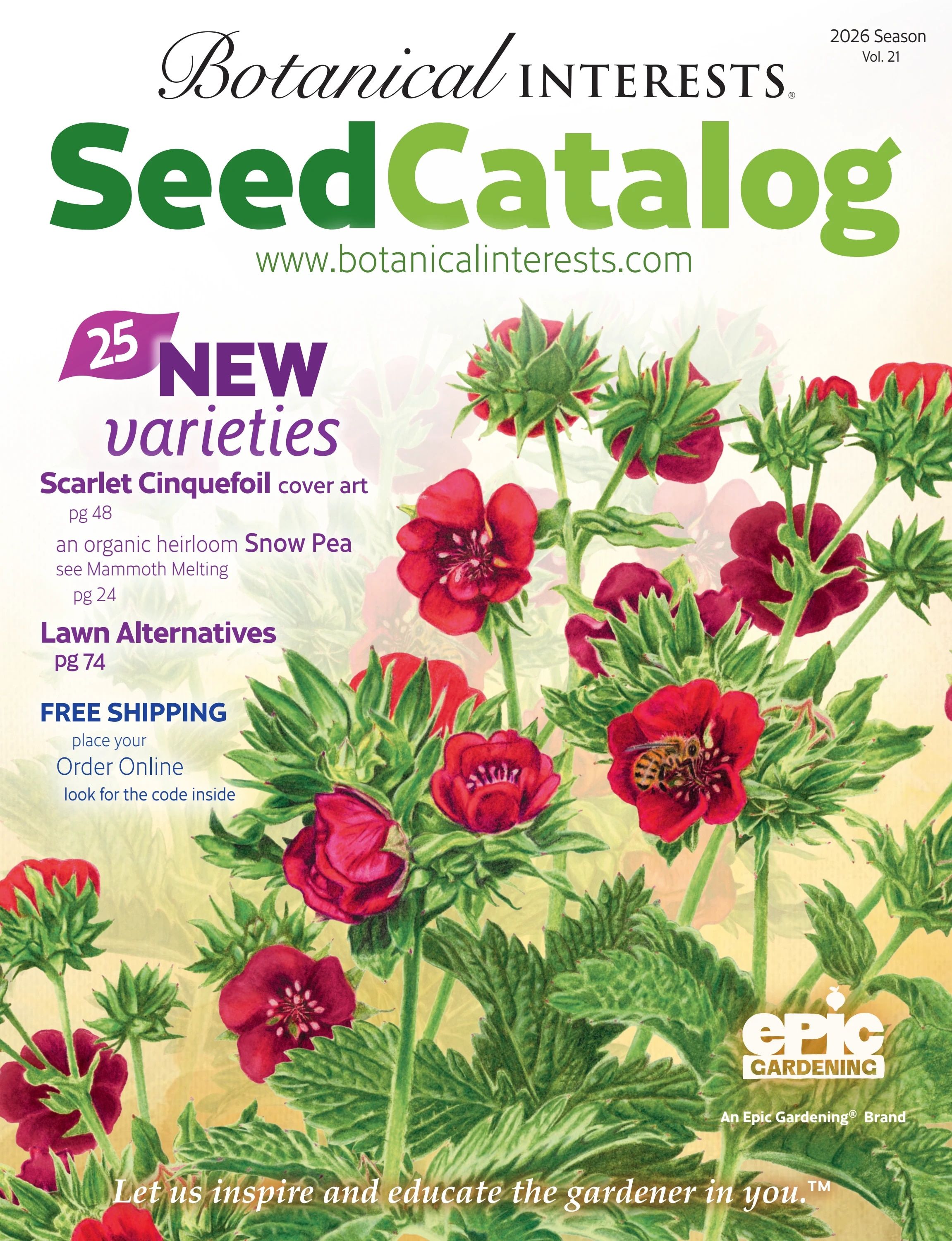 Botanical Interests Annual Catalog Weekly Ad January 1 - December 31, 2026