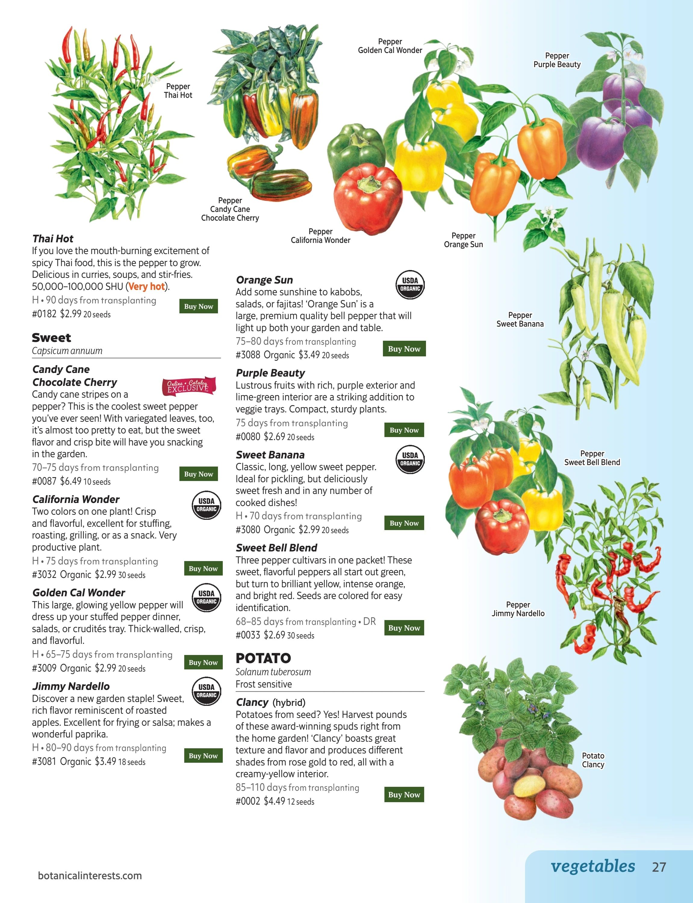 Botanical Interests Annual Catalog Weekly Ad January 1 - December 31, 2026