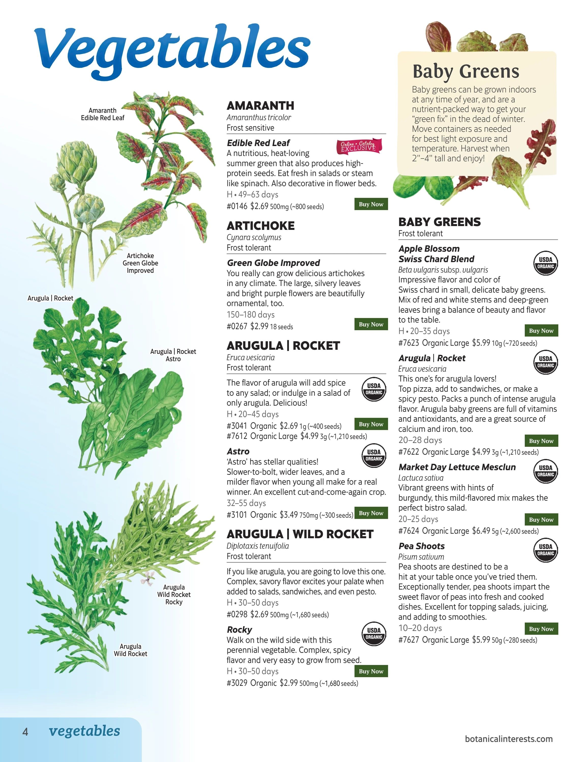 Botanical Interests Annual Catalog Weekly Ad January 1 - December 31, 2026