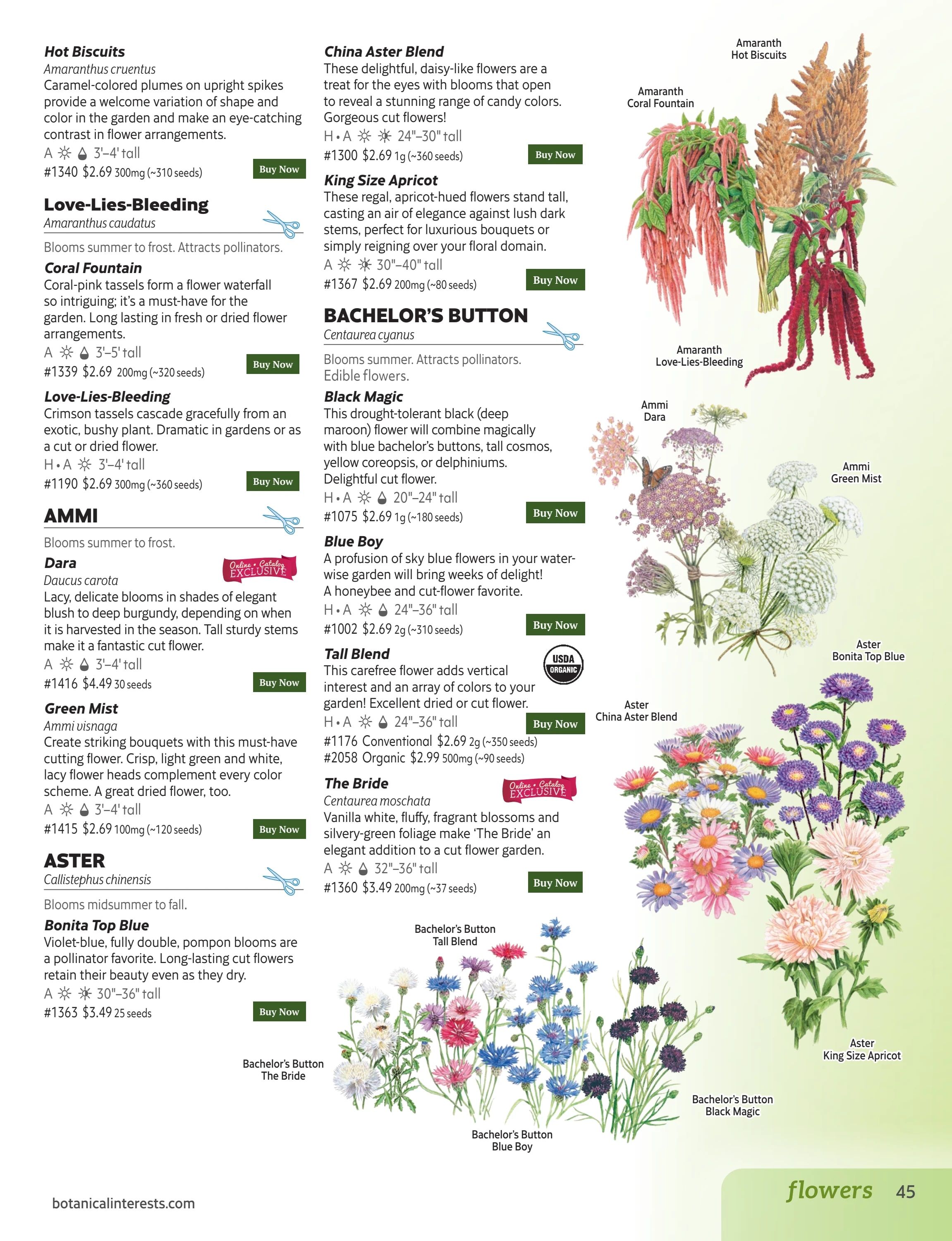 Botanical Interests Annual Catalog Weekly Ad January 1 - December 31, 2026
