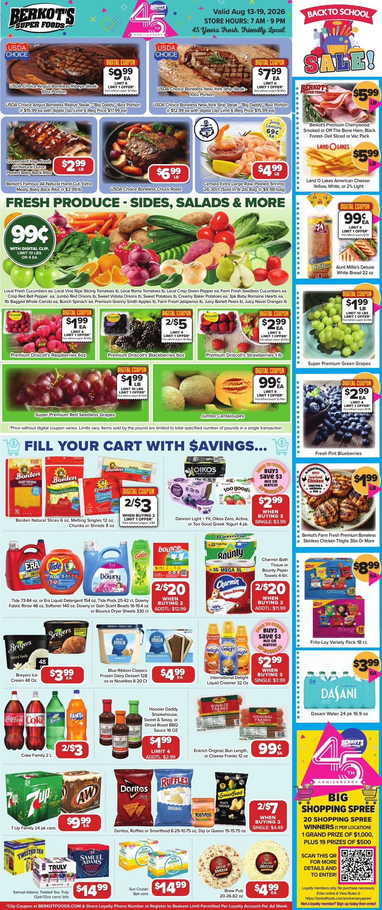 Berkot's Super Foods (Illinois) Weekly Ad August 12 - 18, 2026