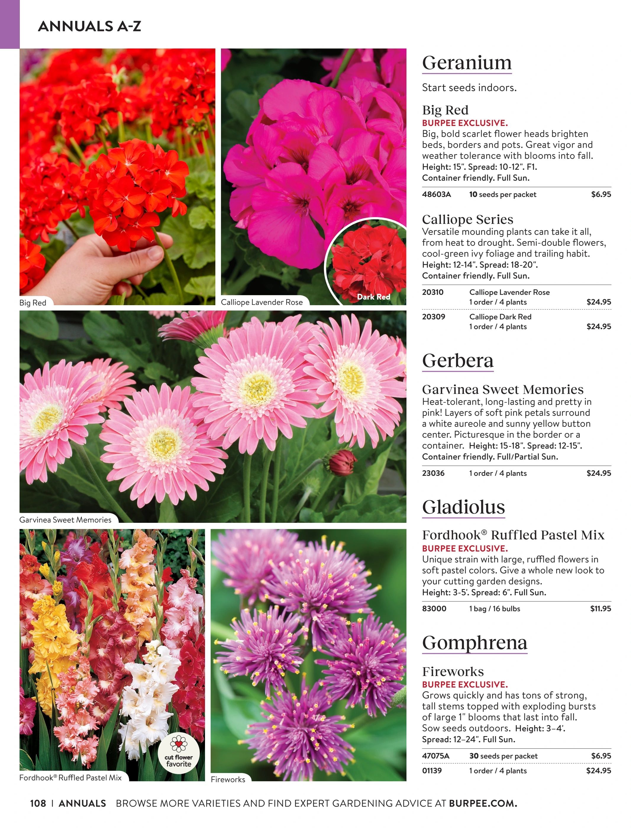 Burpee Annual Seed Catalog Weekly Ad January 1 - December 31, 2026