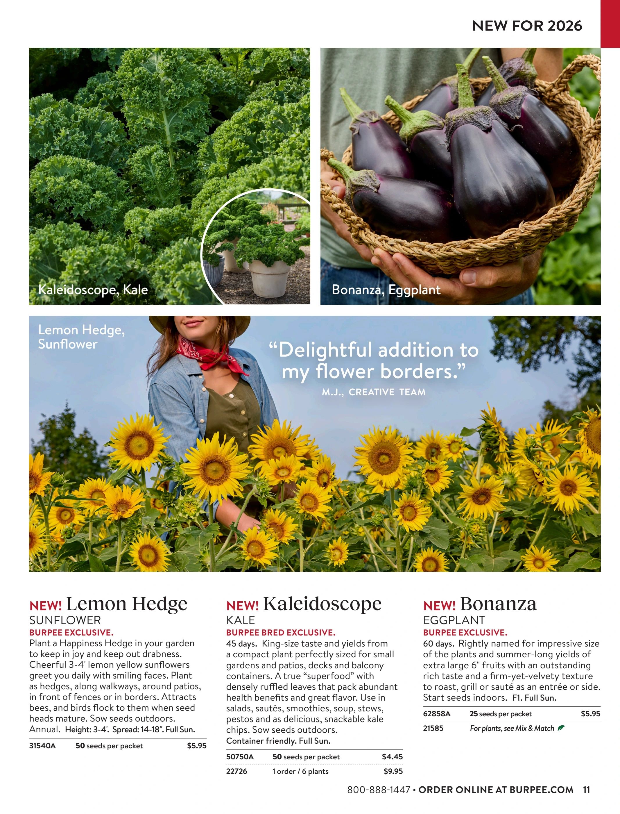 Burpee Annual Seed Catalog Weekly Ad January 1 - December 31, 2026