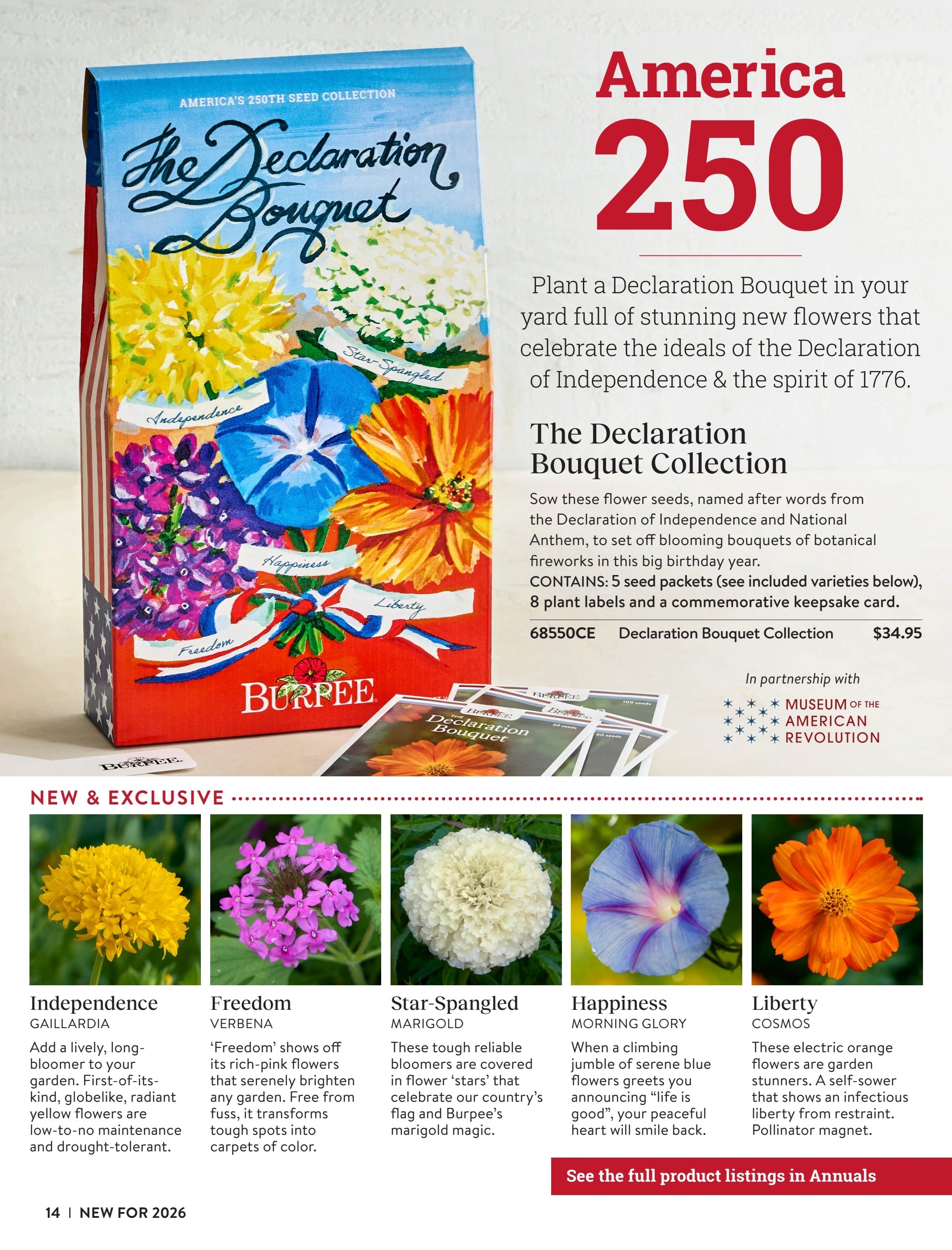Burpee Annual Seed Catalog Weekly Ad January 1 - December 31, 2026