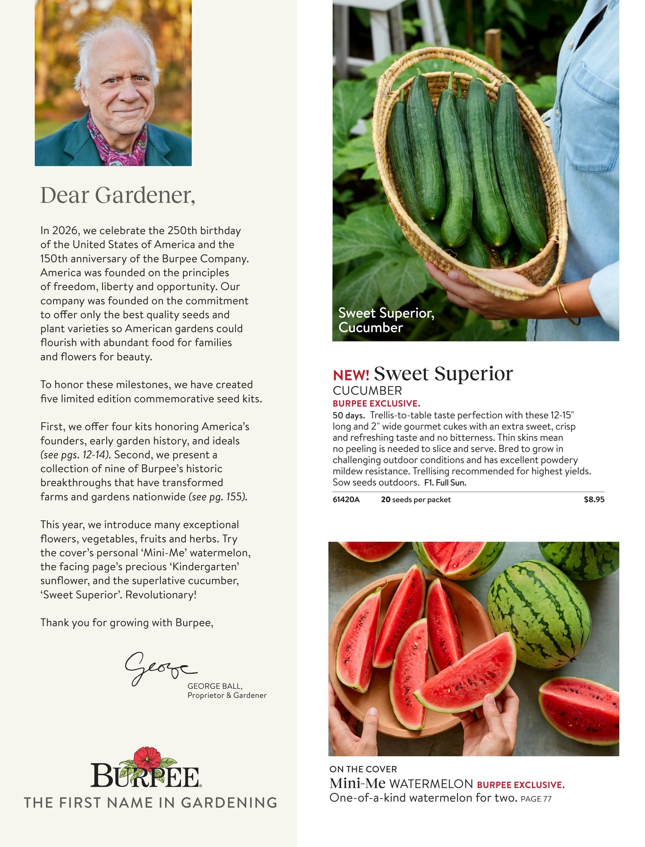 Burpee Annual Seed Catalog Weekly Ad January 1 - December 31, 2026