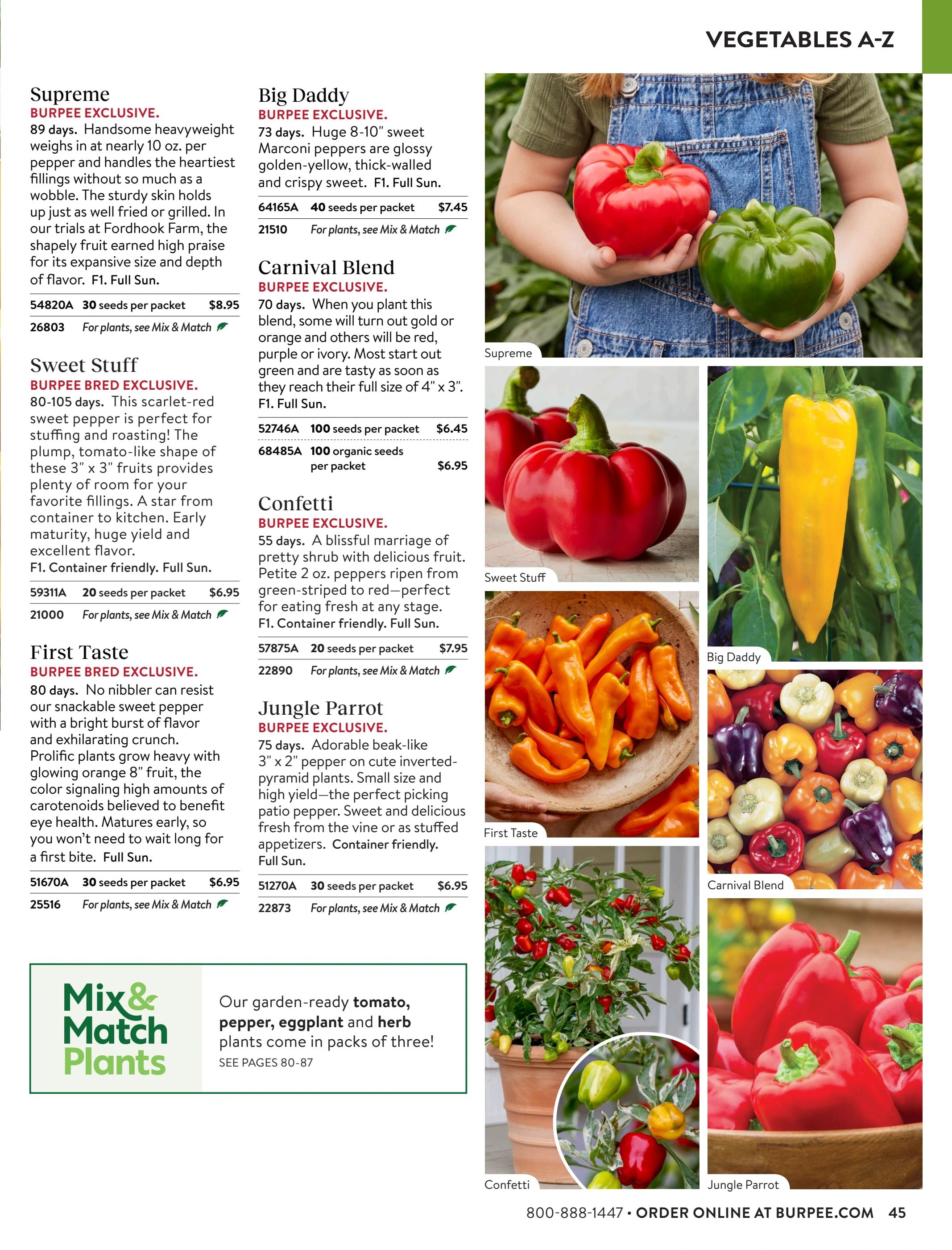 Burpee Annual Seed Catalog Weekly Ad January 1 - December 31, 2026