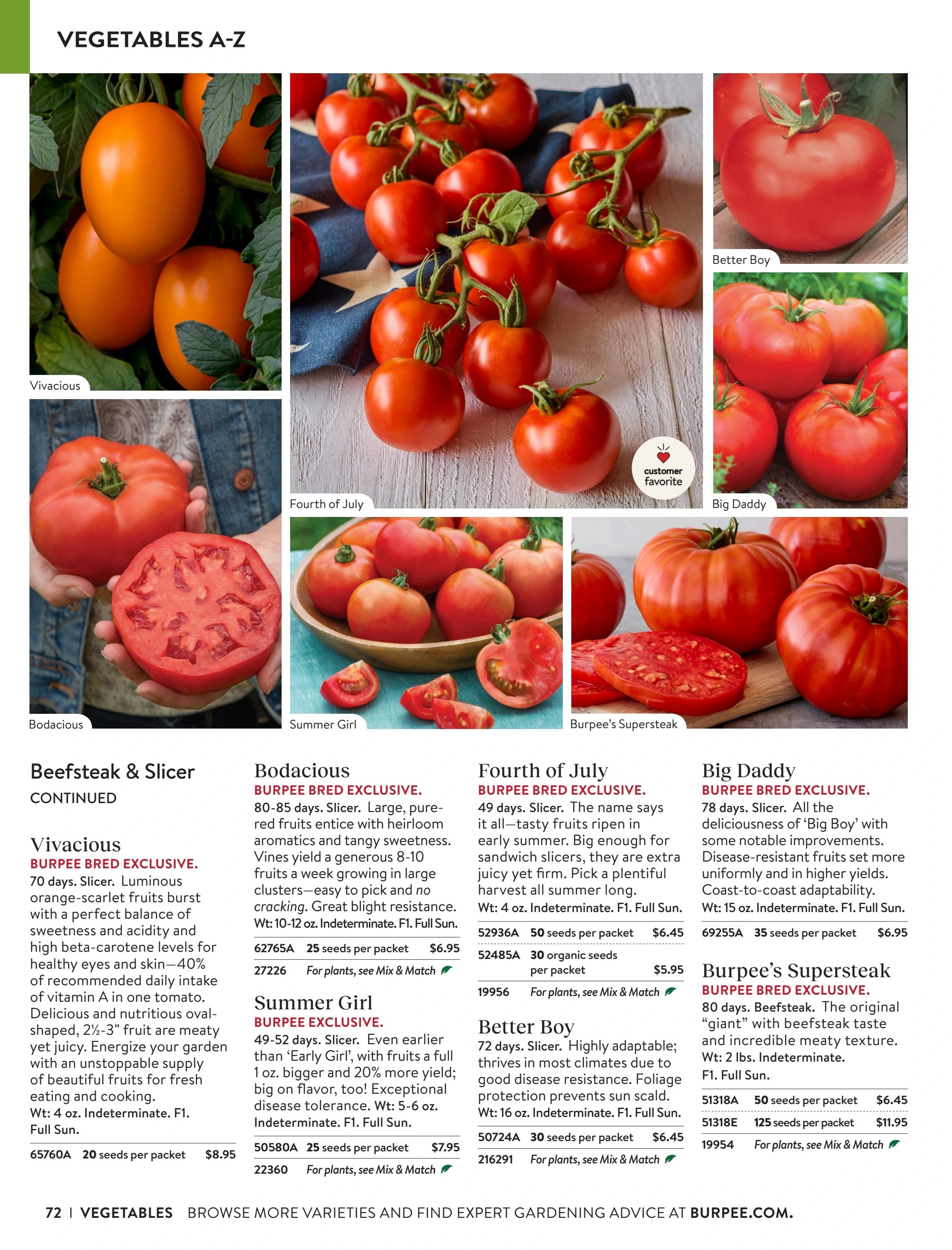 Burpee Annual Seed Catalog Weekly Ad January 1 - December 31, 2026