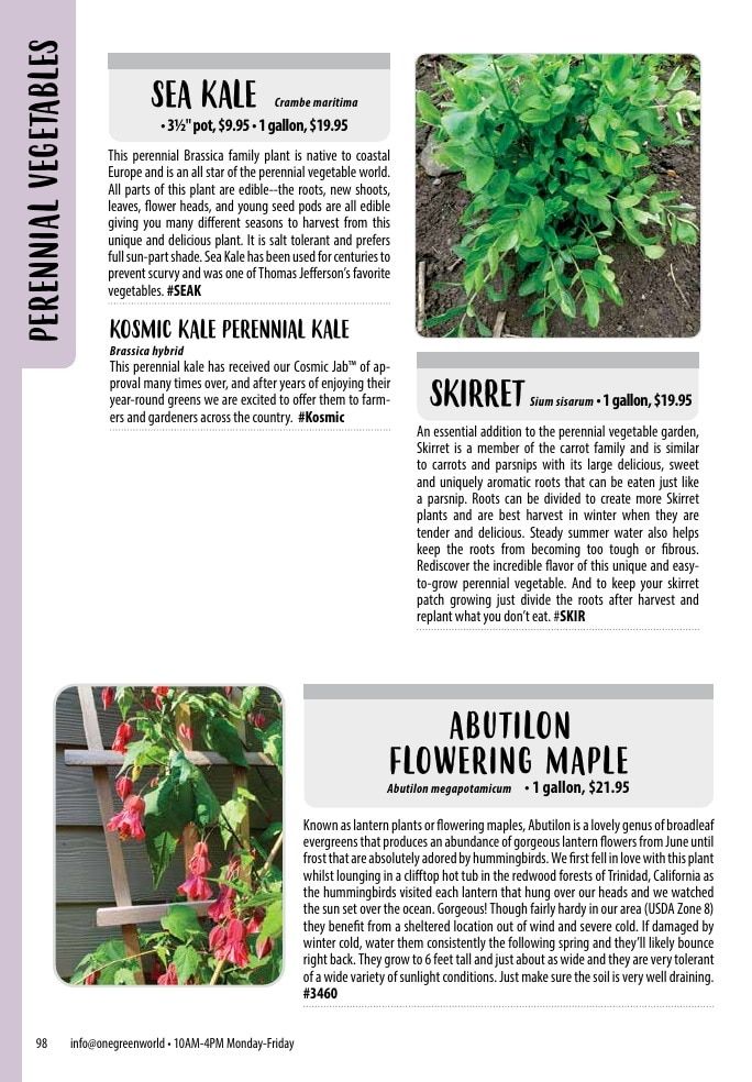 One Green World Annual Catalog Weekly Ad January 1 - December 31, 2026