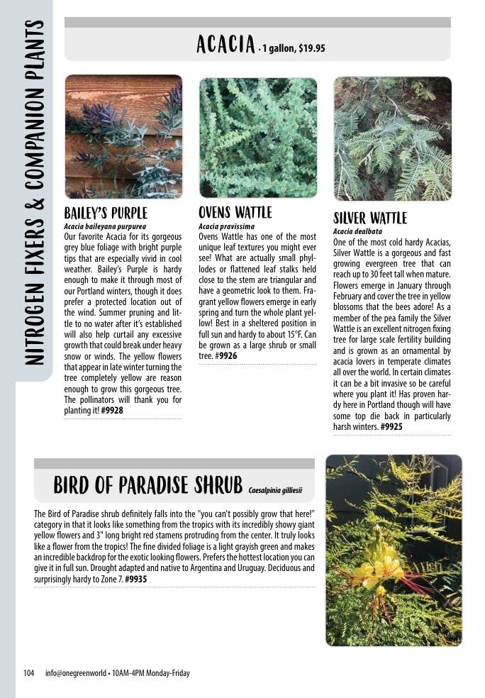One Green World Annual Catalog Weekly Ad January 1 - December 31, 2026