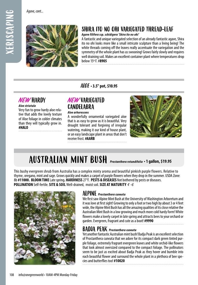 One Green World Annual Catalog Weekly Ad January 1 - December 31, 2026