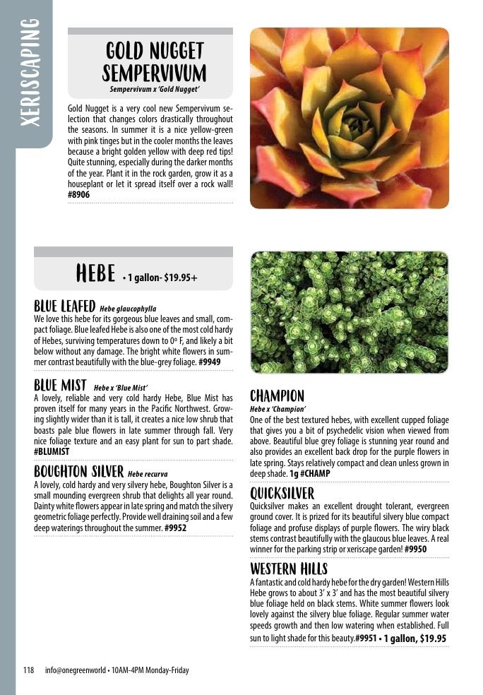 One Green World Annual Catalog Weekly Ad January 1 - December 31, 2026