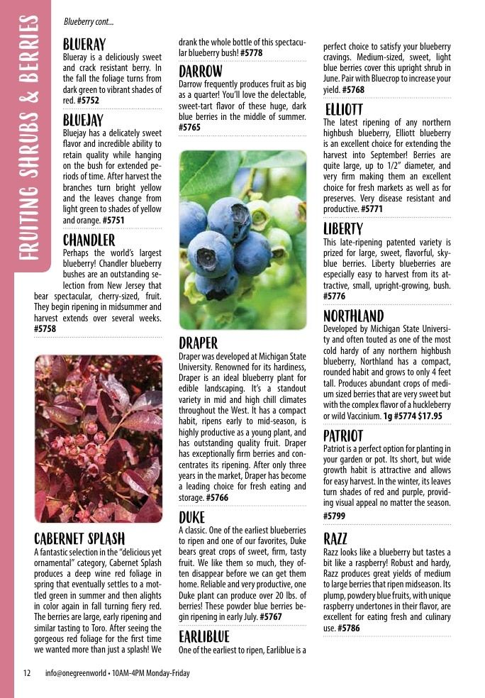 One Green World Annual Catalog Weekly Ad January 1 - December 31, 2026