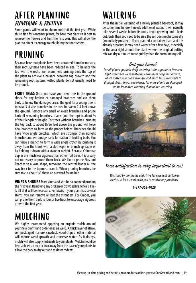 One Green World Annual Catalog Weekly Ad January 1 - December 31, 2026