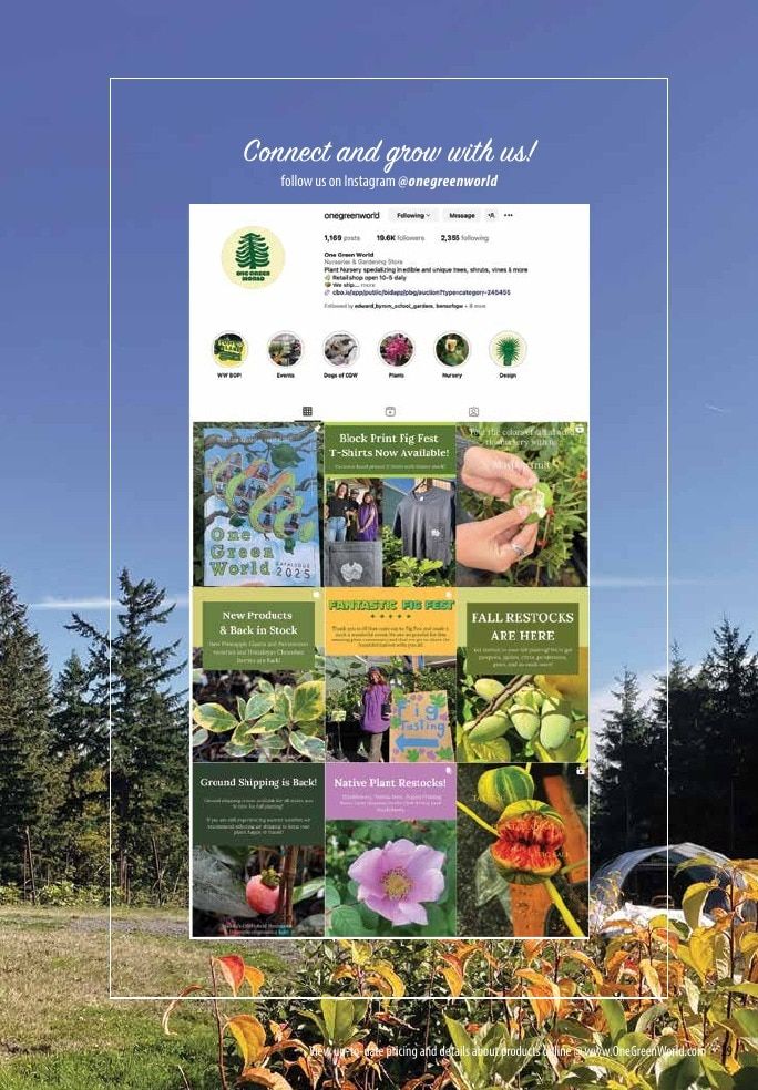 One Green World Annual Catalog Weekly Ad January 1 - December 31, 2026