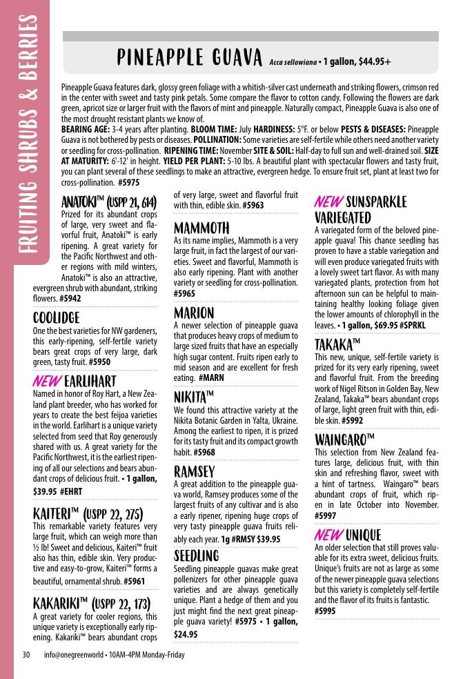 One Green World Annual Catalog Weekly Ad January 1 - December 31, 2026