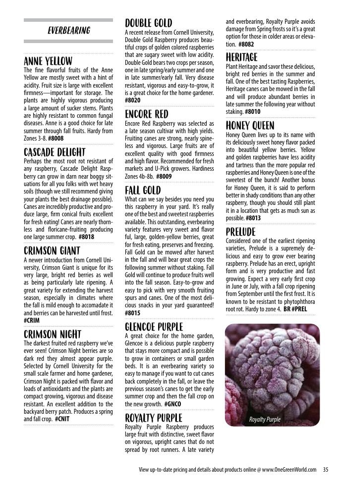 One Green World Annual Catalog Weekly Ad January 1 - December 31, 2026
