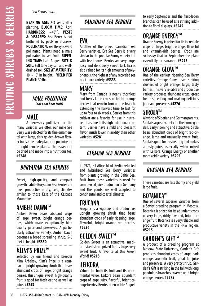 One Green World Annual Catalog Weekly Ad January 1 - December 31, 2026
