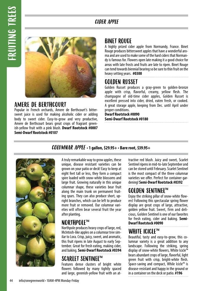 One Green World Annual Catalog Weekly Ad January 1 - December 31, 2026