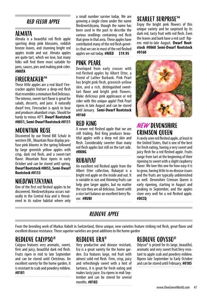 One Green World Annual Catalog Weekly Ad January 1 - December 31, 2026