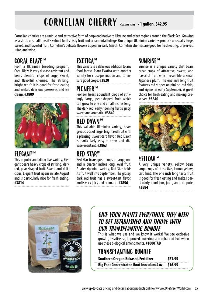 One Green World Annual Catalog Weekly Ad January 1 - December 31, 2026