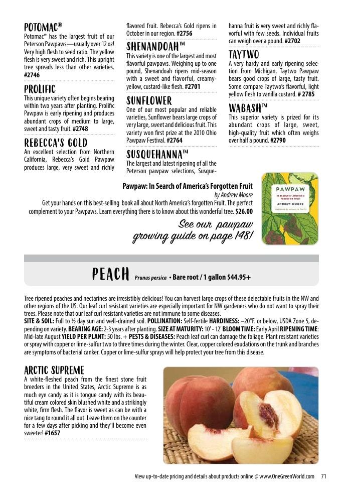 One Green World Annual Catalog Weekly Ad January 1 - December 31, 2026