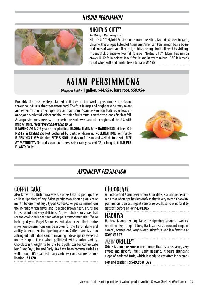 One Green World Annual Catalog Weekly Ad January 1 - December 31, 2026