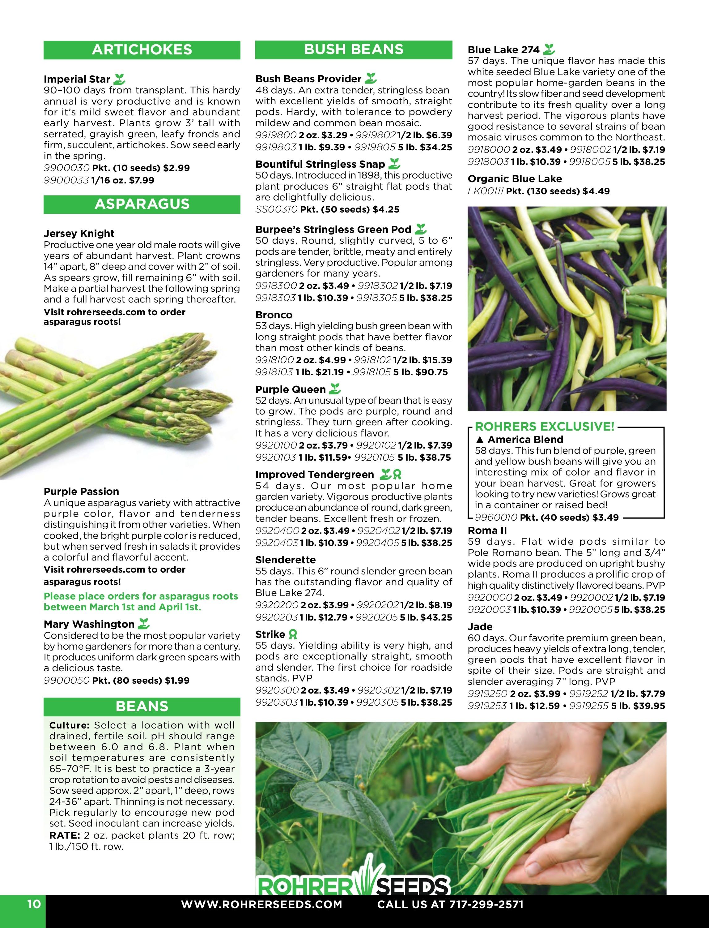 Rohrer Seeds Annual Seed Catalog Weekly Ad January 1 - December 31, 2026