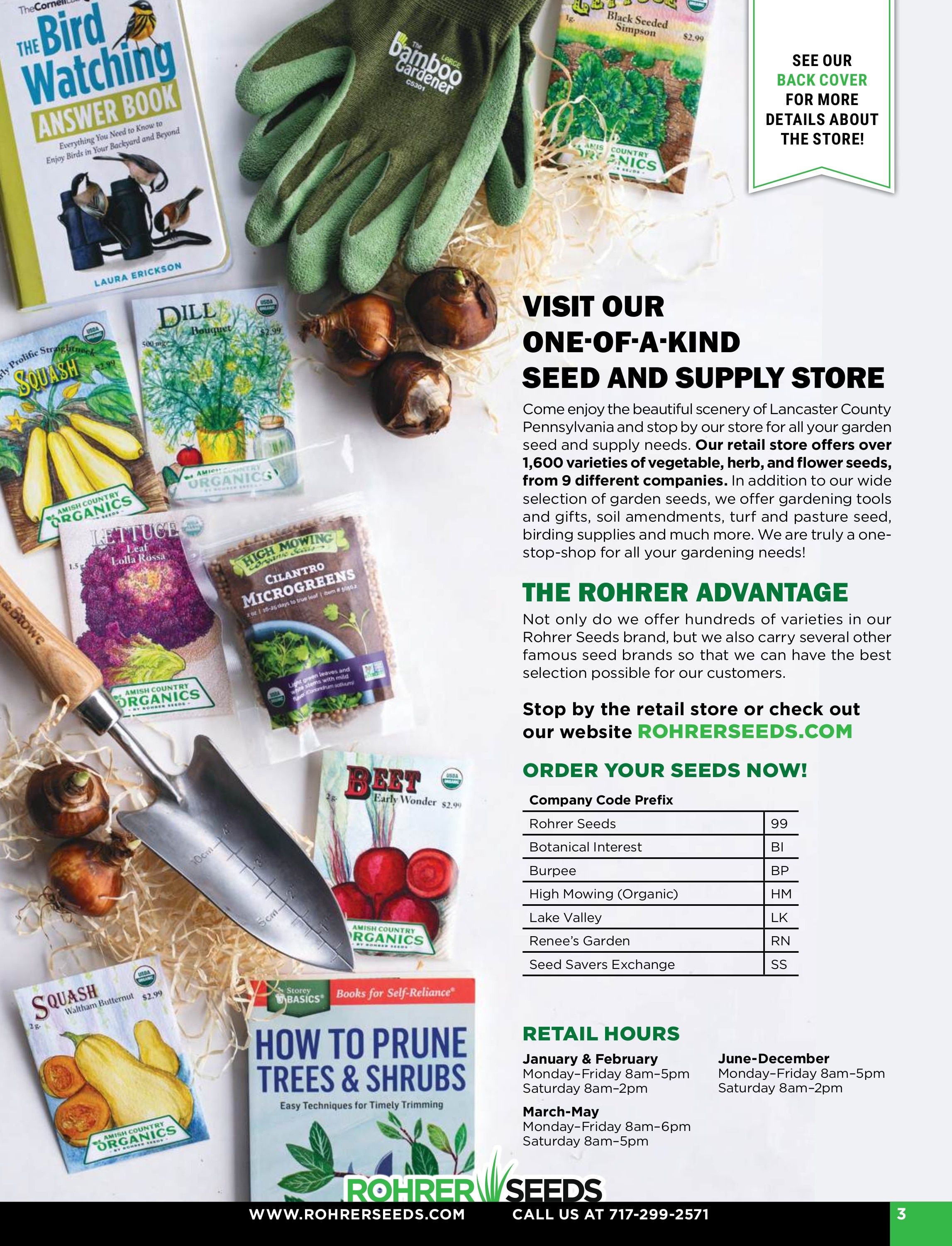 Rohrer Seeds Annual Seed Catalog Weekly Ad January 1 - December 31, 2026