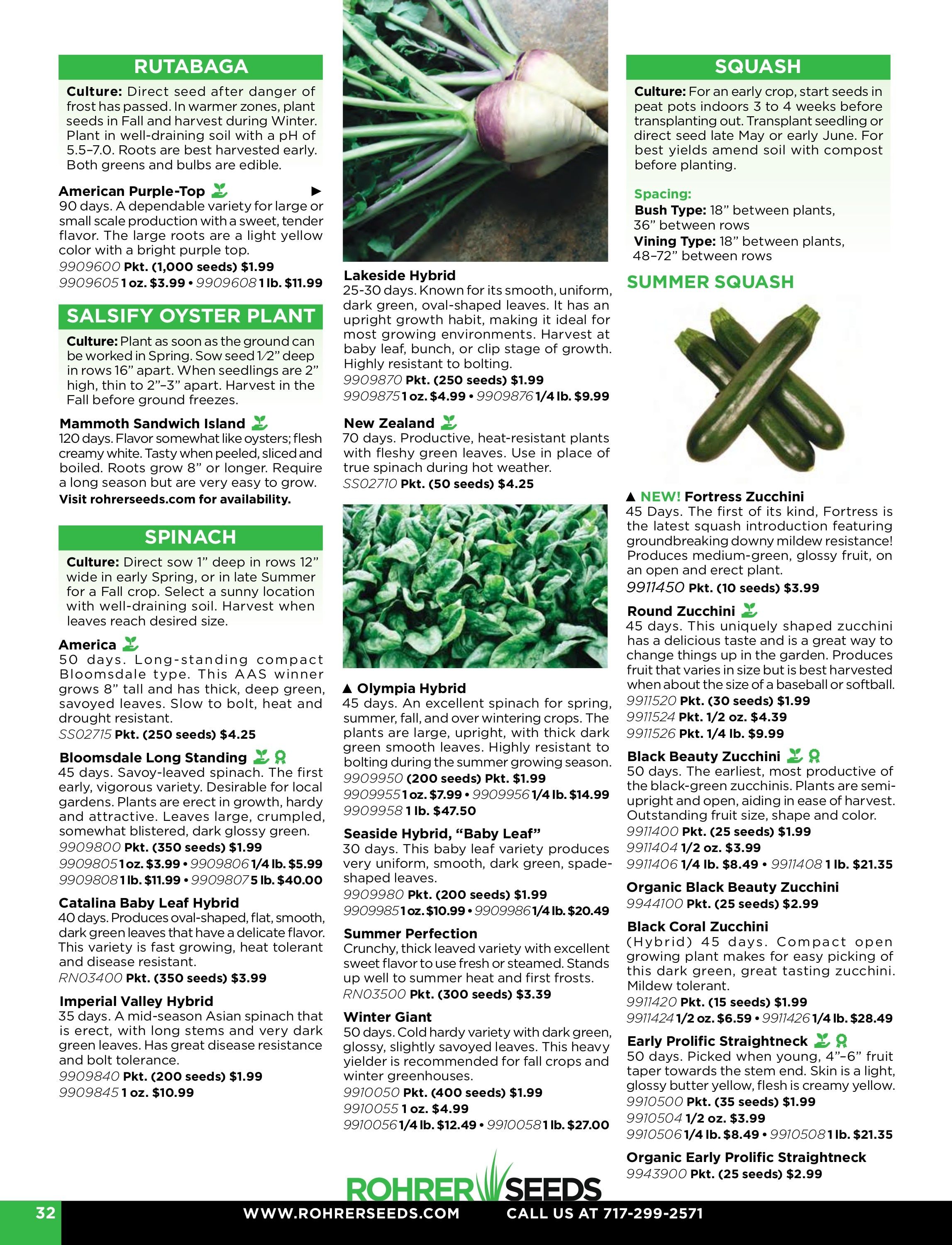 Rohrer Seeds Annual Seed Catalog Weekly Ad January 1 - December 31, 2026