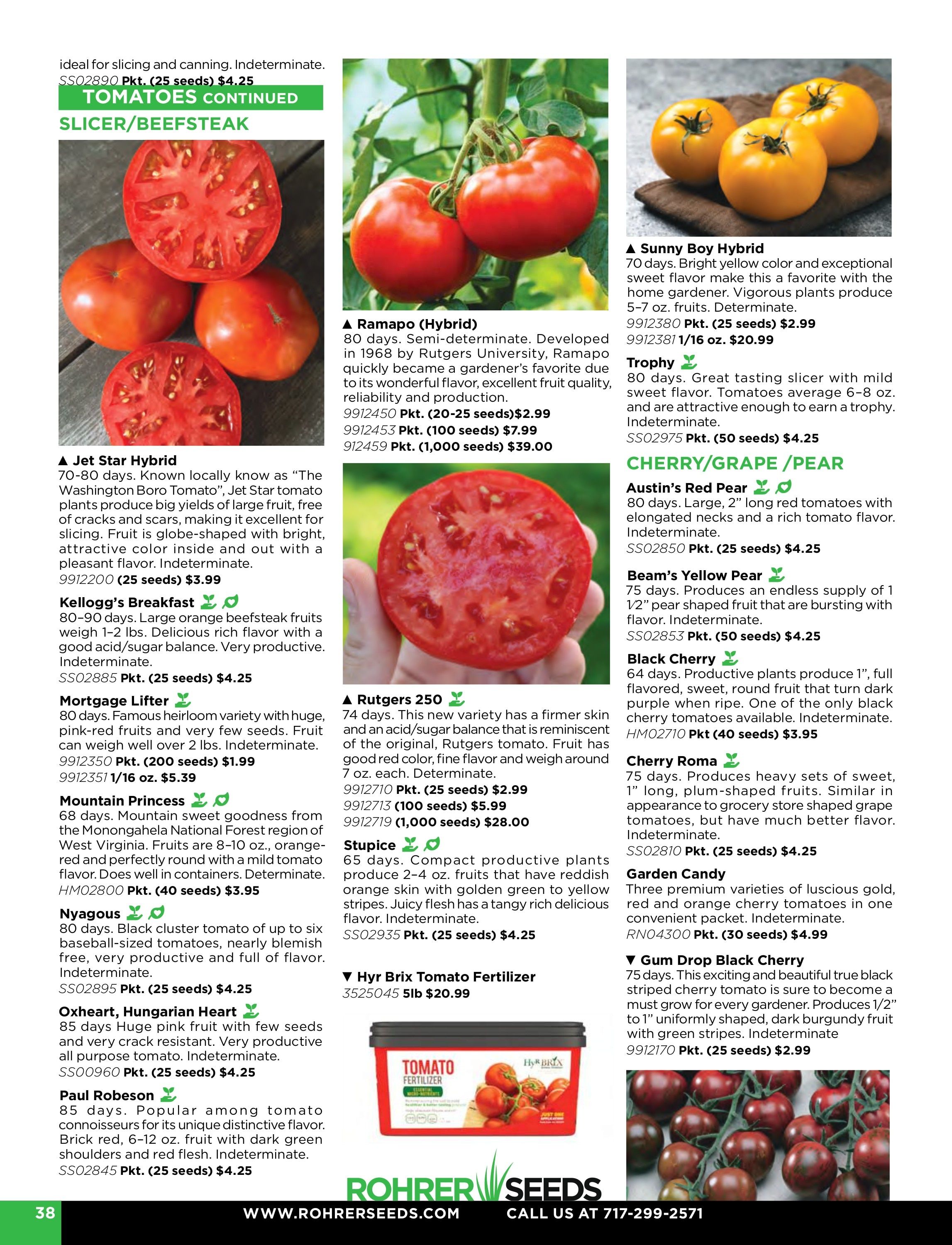 Rohrer Seeds Annual Seed Catalog Weekly Ad January 1 - December 31, 2026