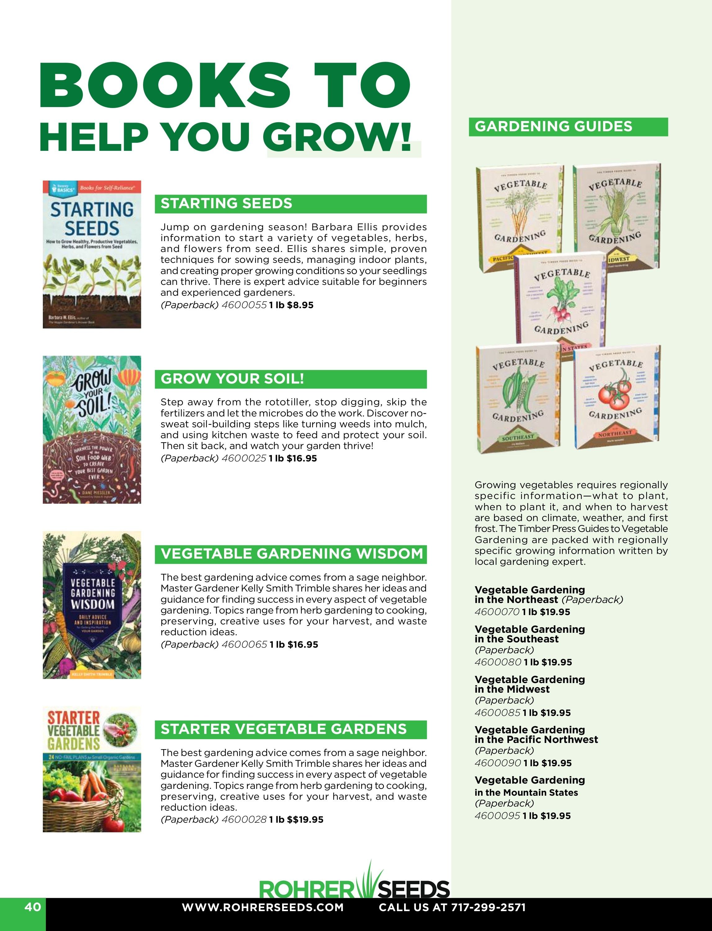 Rohrer Seeds Annual Seed Catalog Weekly Ad January 1 - December 31, 2026