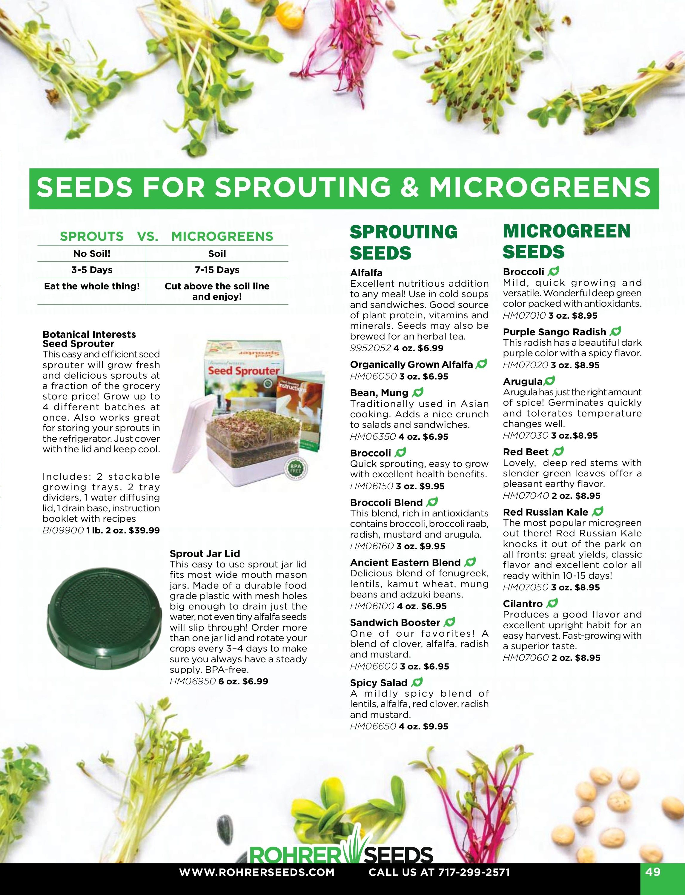 Rohrer Seeds Annual Seed Catalog Weekly Ad January 1 - December 31, 2026