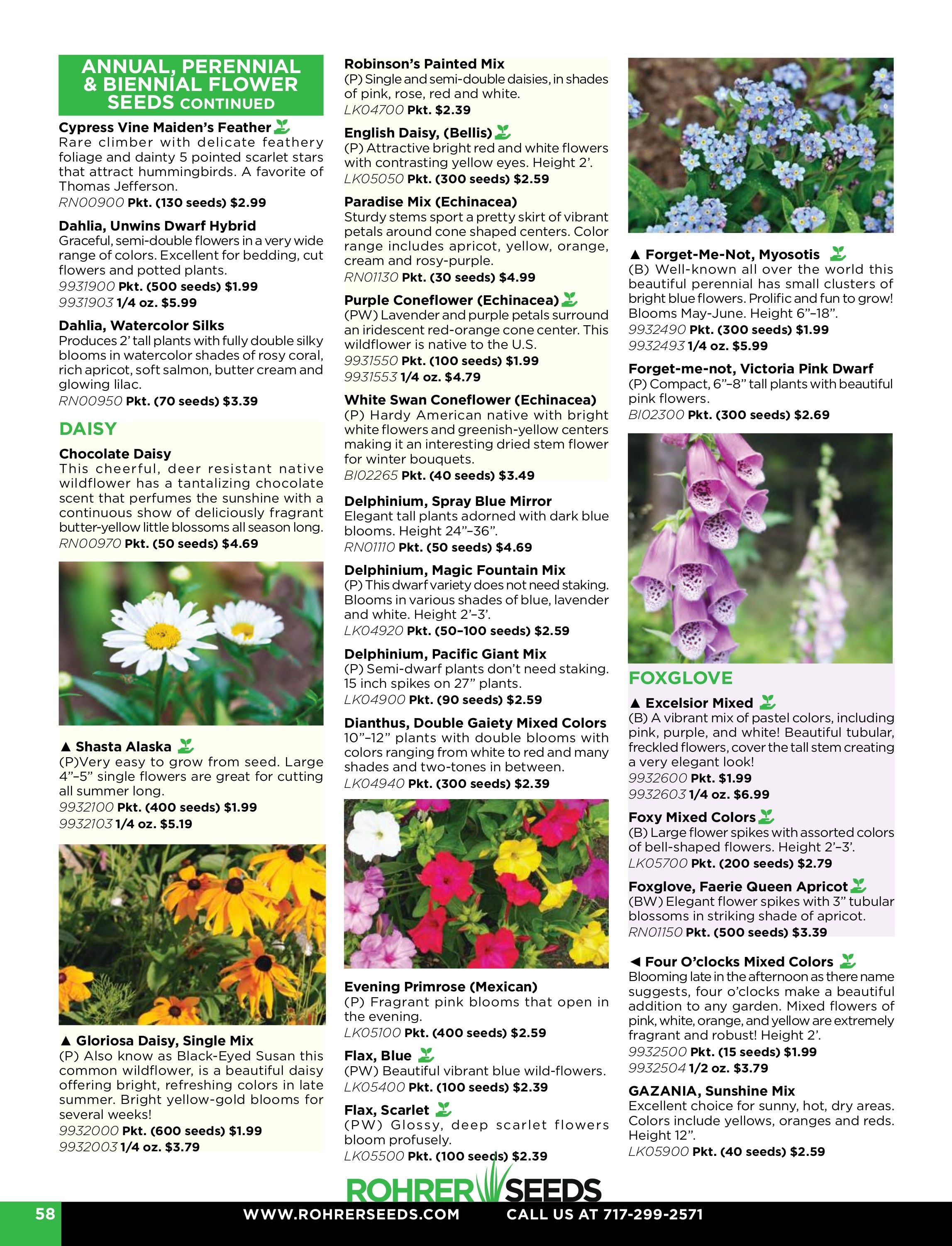 Rohrer Seeds Annual Seed Catalog Weekly Ad January 1 - December 31, 2026