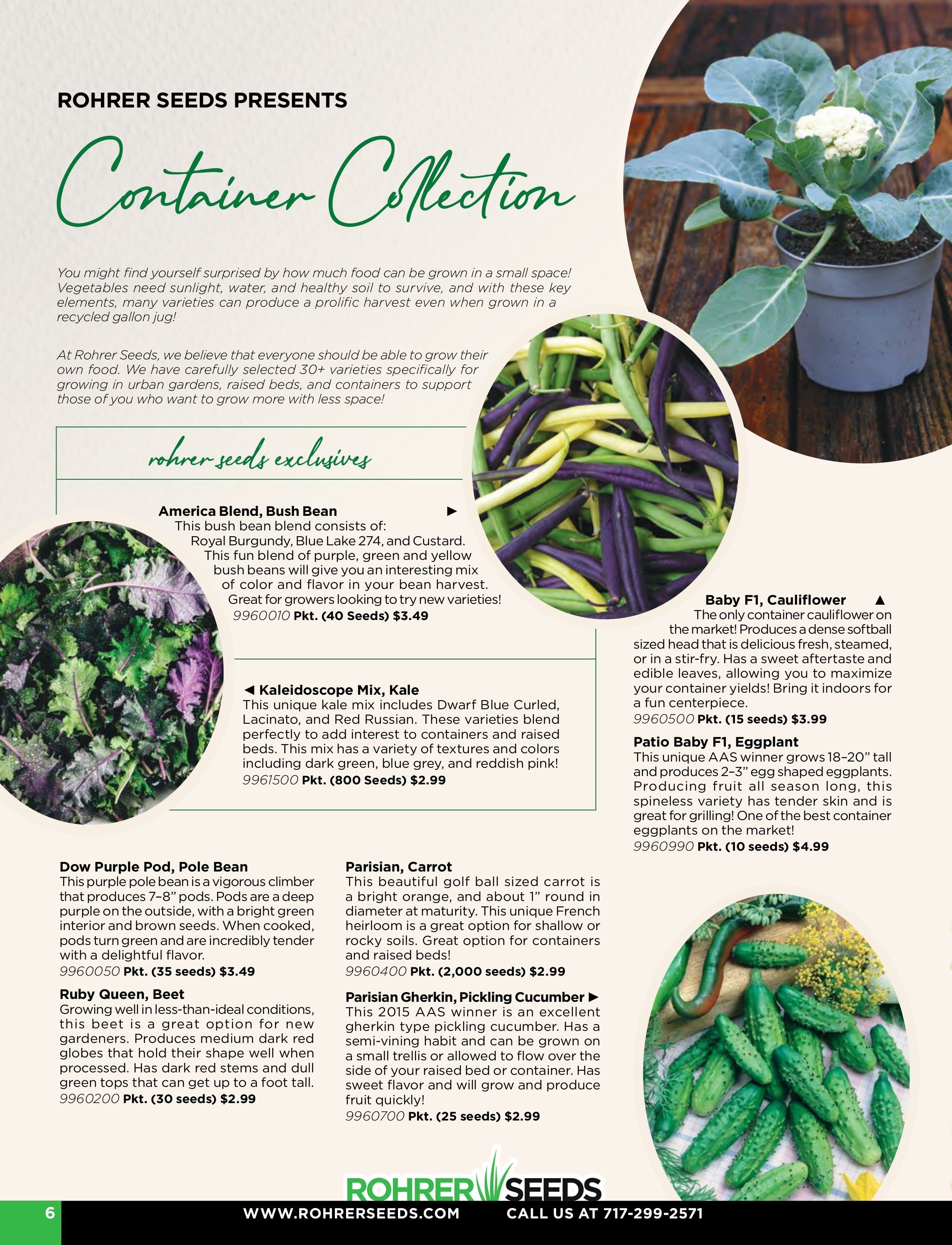 Rohrer Seeds Annual Seed Catalog Weekly Ad January 1 - December 31, 2026