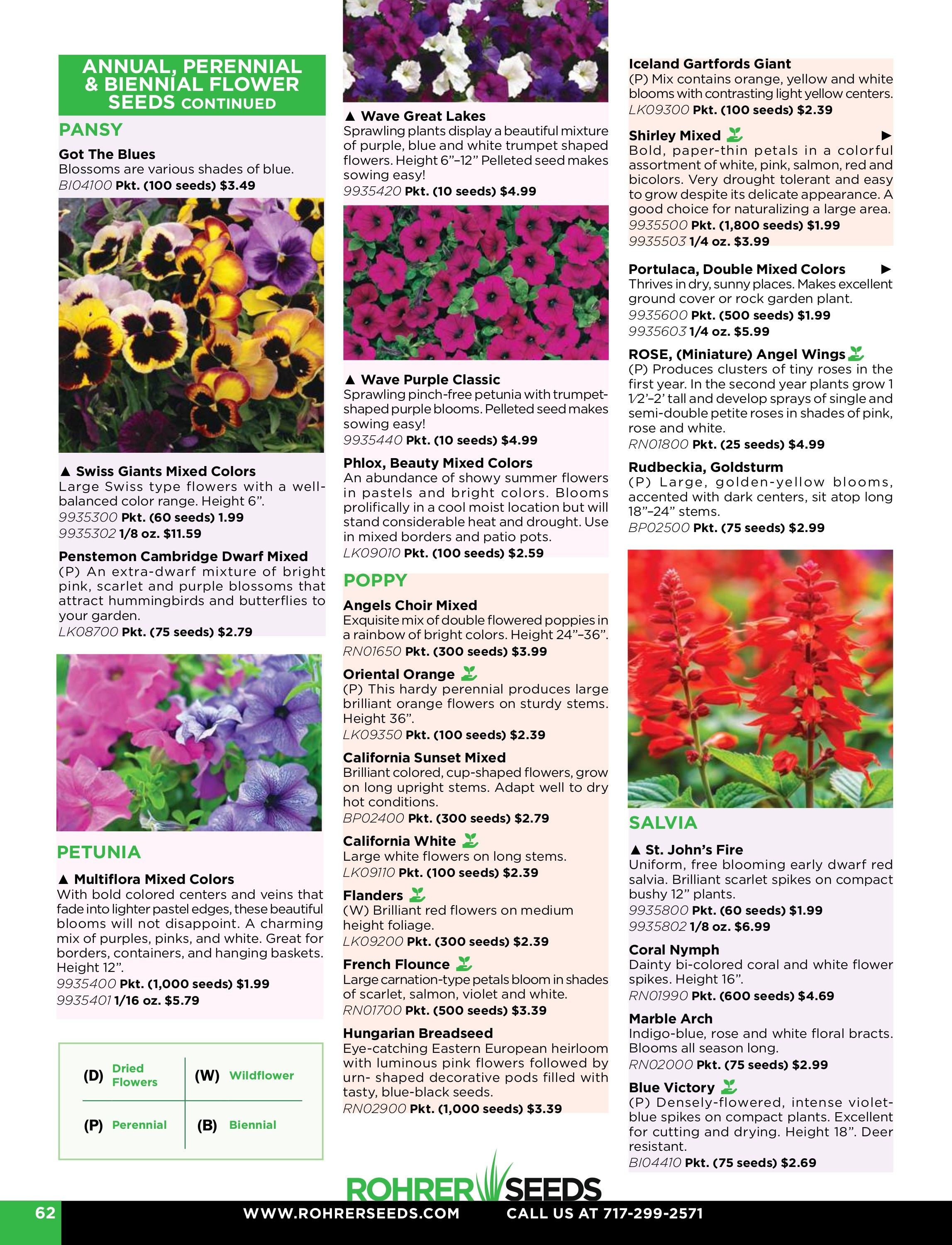 Rohrer Seeds Annual Seed Catalog Weekly Ad January 1 - December 31, 2026
