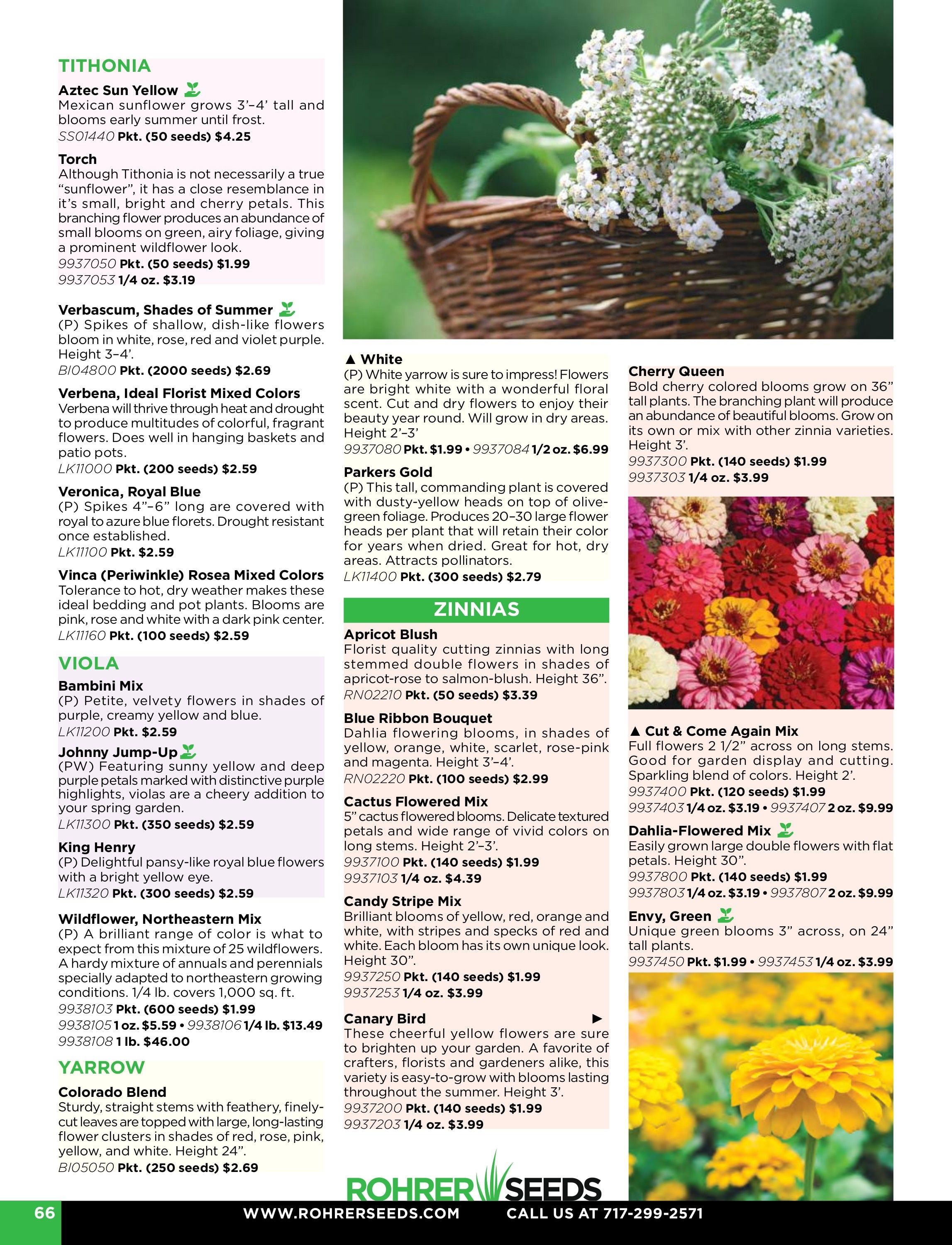 Rohrer Seeds Annual Seed Catalog Weekly Ad January 1 - December 31, 2026