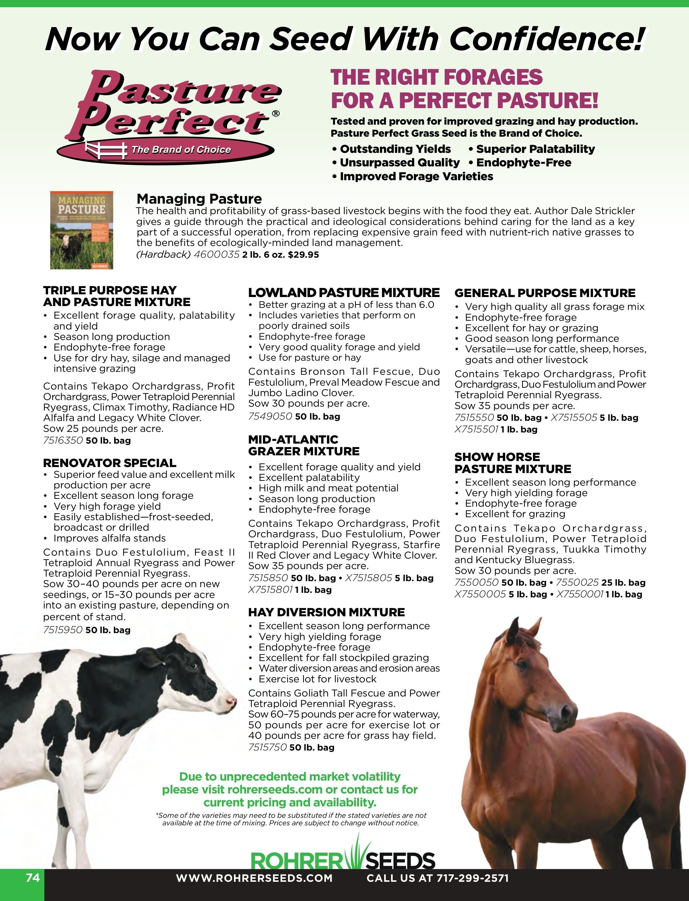 Rohrer Seeds Annual Seed Catalog Weekly Ad January 1 - December 31, 2026