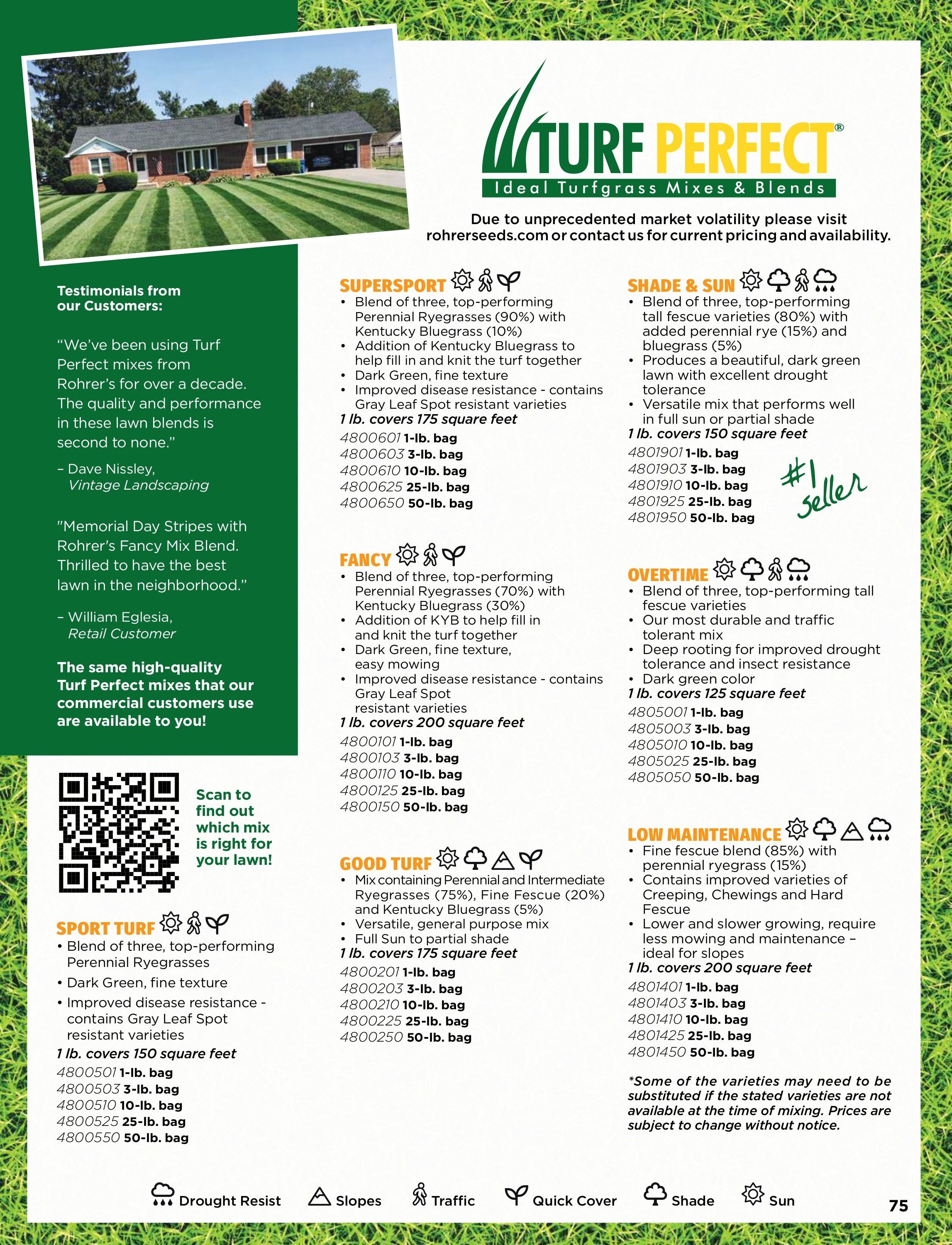 Rohrer Seeds Annual Seed Catalog Weekly Ad January 1 - December 31, 2026