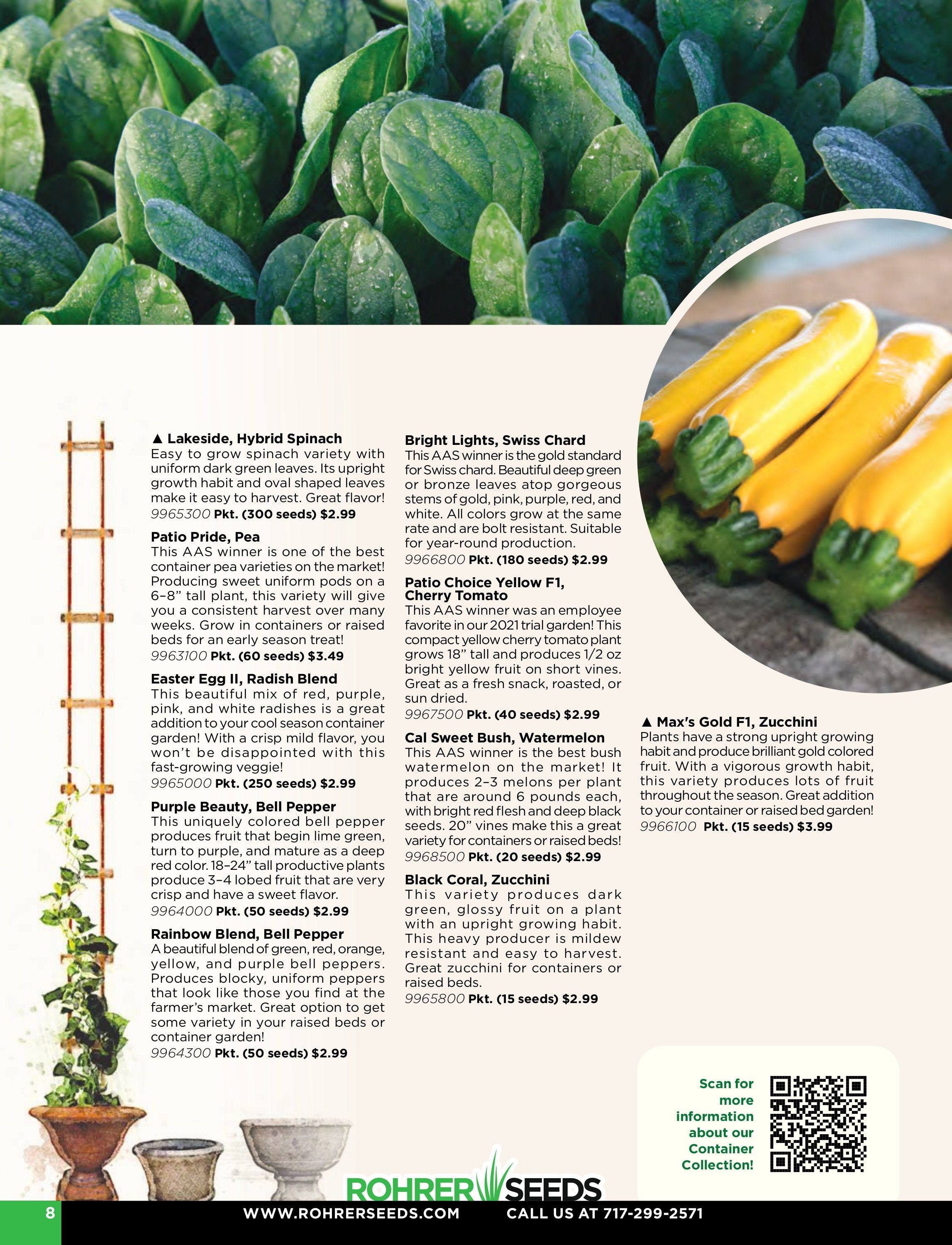 Rohrer Seeds Annual Seed Catalog Weekly Ad January 1 - December 31, 2026