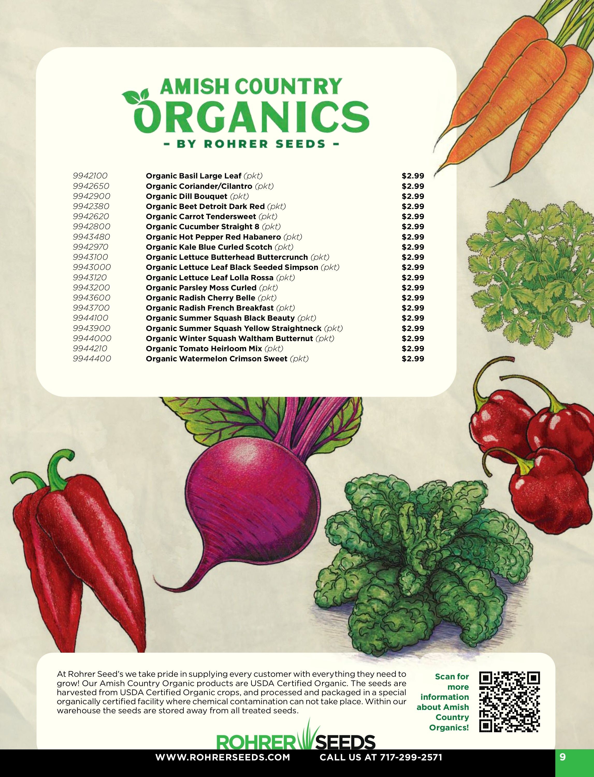 Rohrer Seeds Annual Seed Catalog Weekly Ad January 1 - December 31, 2026