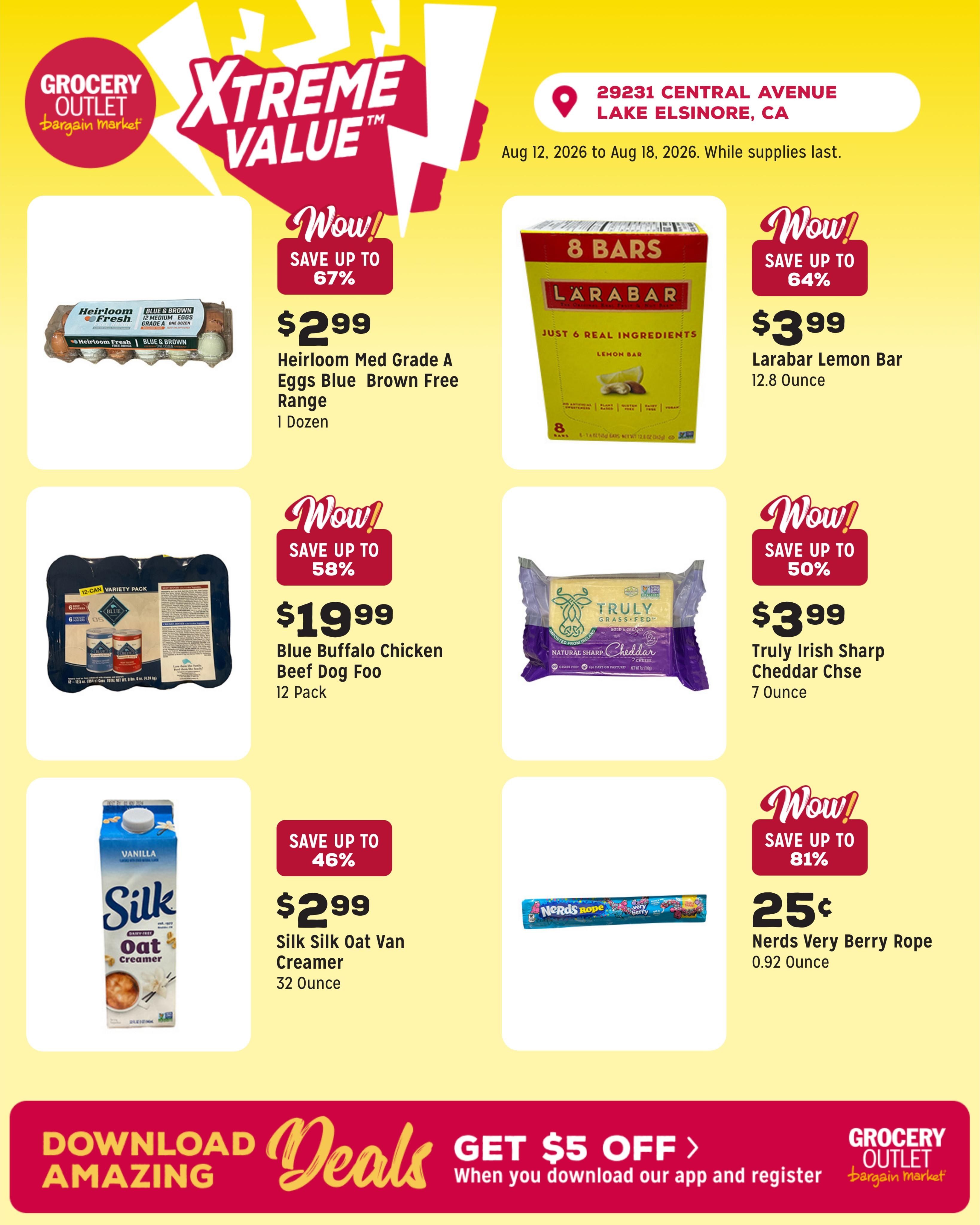 Grocery Outlet (Perris Area, CA) Weekly Ad August 12 - 18, 2026