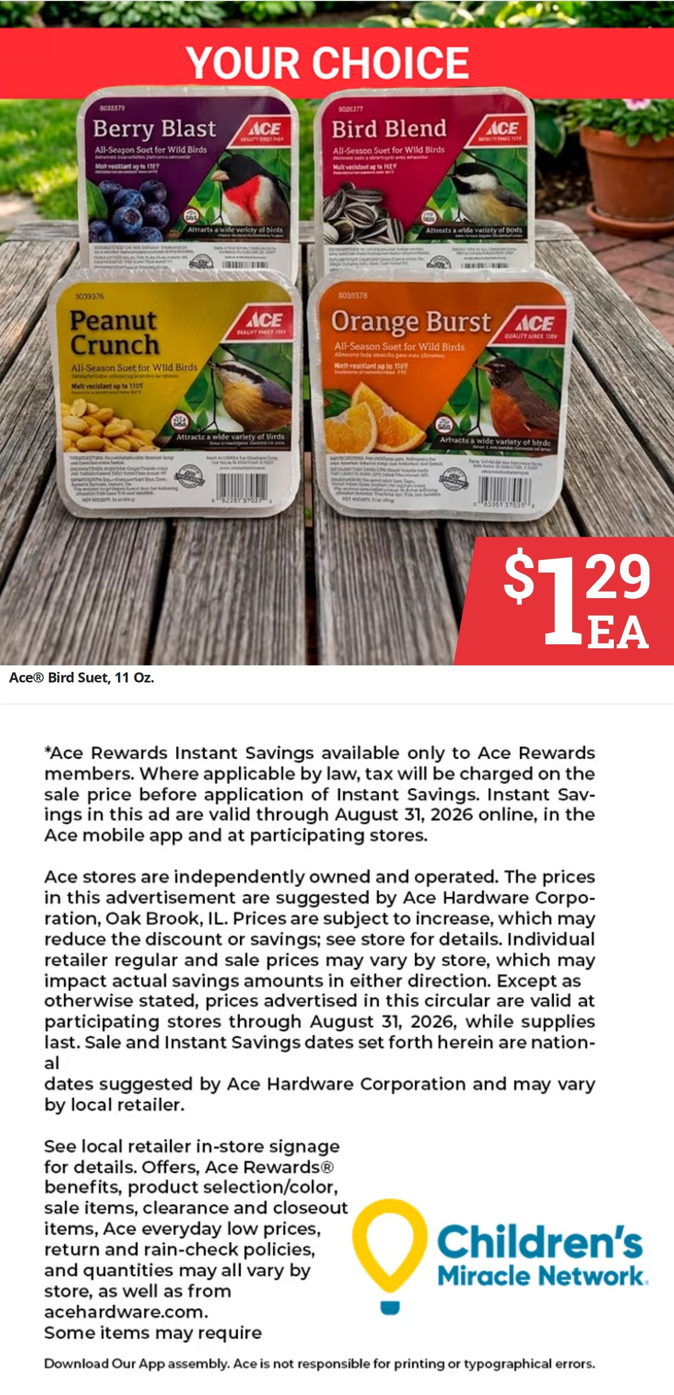 Aberdeen Ace Hardware Weekly Ad August 1 - 31, 2026
