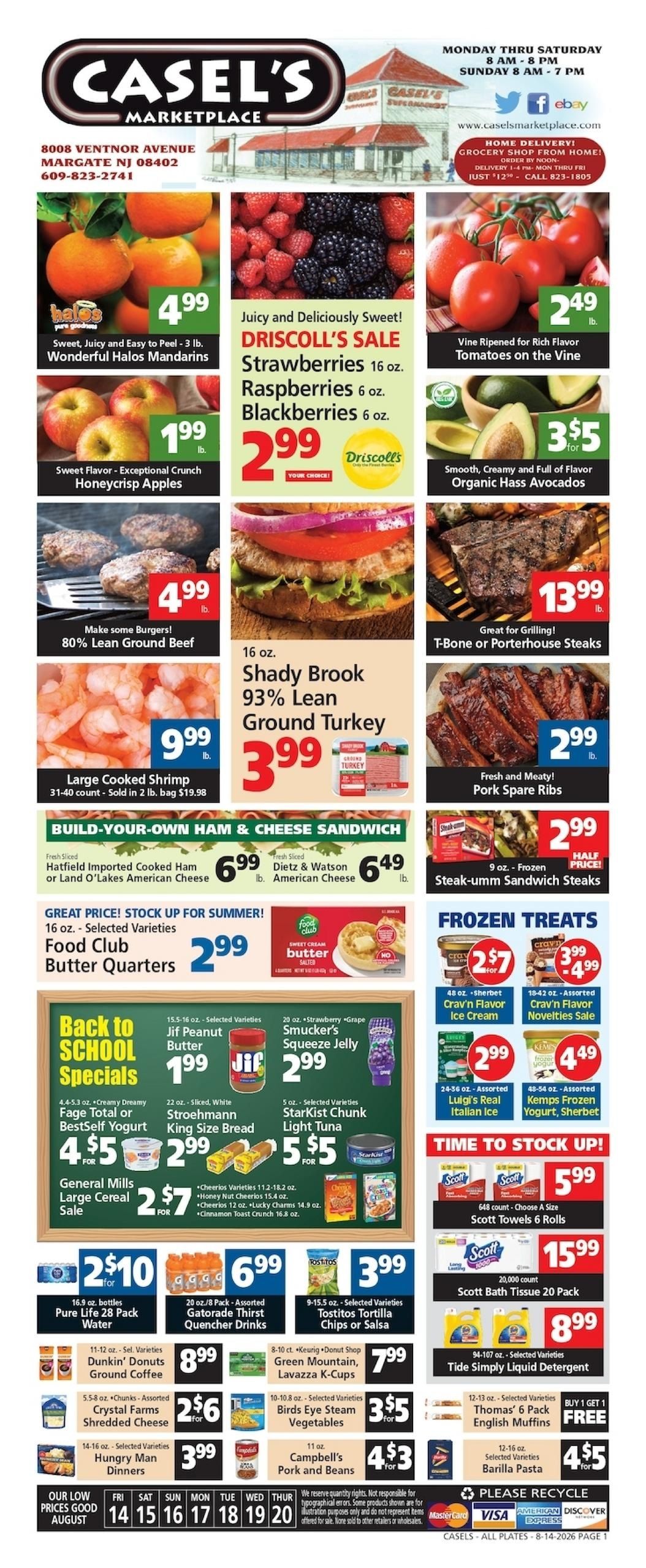 Casel's Marketplace Weekly Ad August 14 - 20, 2026