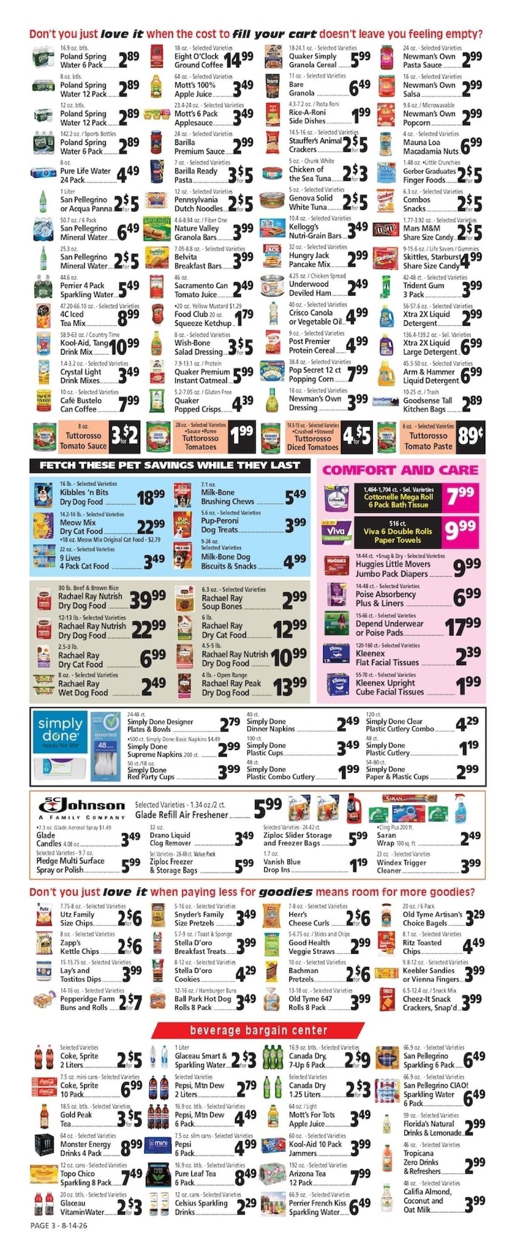 Casel's Marketplace Weekly Ad August 14 - 20, 2026
